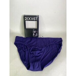 2xist Luxe Modal Rib Low Rise Brief Underwear Aura Mens Size XL